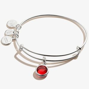 ALEX AND ANI birthstone charm bangle, Ruby